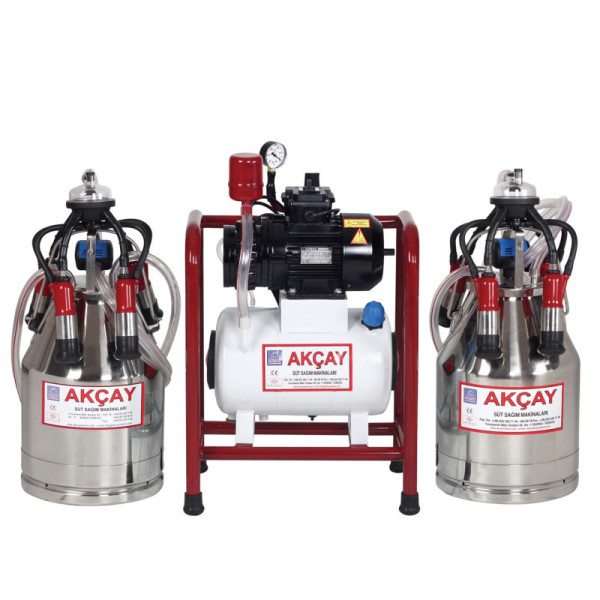 ÇİFTLİ SABİT YAĞLI SİSTEM KROM GÜĞÜMLÜ SÜT SAĞIM MAKİNESİ